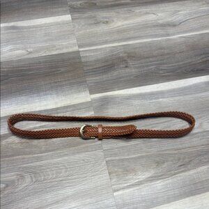 🚩 Braided Brown Leather Belt size large